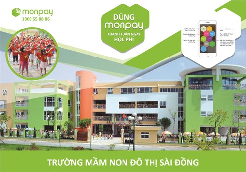 Trường MN đô thị Sài Đồng triển khai thí điểm thanh toán trực tuyến theo chỉ đạo của Thành phố. 